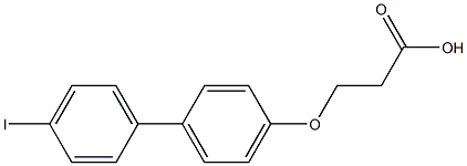 3-[(4'-iodo-1,1'-biphenyl-4-yl)oxy]propanoic acid 结构式