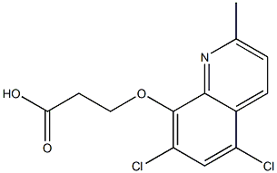 3-[(5,7-dichloro-2-methylquinolin-8-yl)oxy]propanoic acid Structure