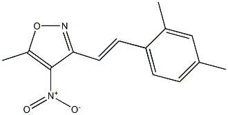 3-[(E)-2-(2,4-dimethylphenyl)vinyl]-5-methyl-4-nitroisoxazole Structure