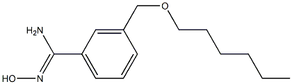 3-[(hexyloxy)methyl]-N'-hydroxybenzene-1-carboximidamide Structure