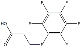 3-[(pentafluorophenyl)thio]propanoic acid Struktur