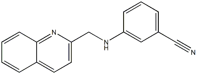 3-[(quinolin-2-ylmethyl)amino]benzonitrile Struktur