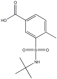 3-[(tert-butylamino)sulfonyl]-4-methylbenzoic acid Struktur