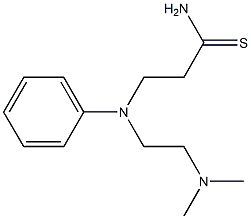 3-[[2-(dimethylamino)ethyl](phenyl)amino]propanethioamide Struktur