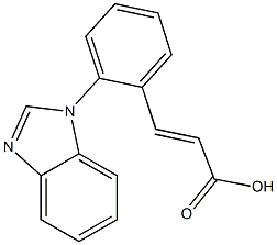 3-[2-(1H-1,3-benzodiazol-1-yl)phenyl]prop-2-enoic acid Structure