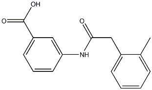 3-[2-(2-methylphenyl)acetamido]benzoic acid Struktur