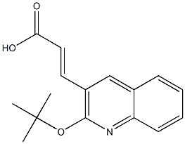 3-[2-(tert-butoxy)quinolin-3-yl]prop-2-enoic acid Struktur