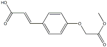 3-[4-(2-methoxy-2-oxoethoxy)phenyl]prop-2-enoic acid