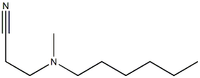3-[hexyl(methyl)amino]propanenitrile 结构式