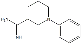 3-[phenyl(propyl)amino]propanimidamide,,结构式
