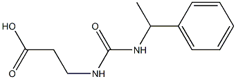 3-{[(1-phenylethyl)carbamoyl]amino}propanoic acid 结构式