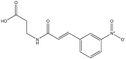 3-{[(2E)-3-(3-nitrophenyl)prop-2-enoyl]amino}propanoic acid Structure