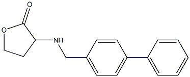 3-{[(4-phenylphenyl)methyl]amino}oxolan-2-one 结构式