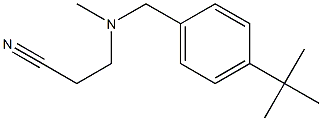3-{[(4-tert-butylphenyl)methyl](methyl)amino}propanenitrile