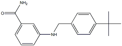3-{[(4-tert-butylphenyl)methyl]amino}benzamide Struktur