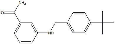 3-{[(4-tert-butylphenyl)methyl]amino}benzamide Structure