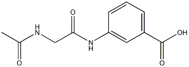 3-{[(acetylamino)acetyl]amino}benzoic acid