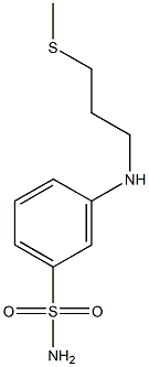 3-{[3-(methylsulfanyl)propyl]amino}benzene-1-sulfonamide 结构式