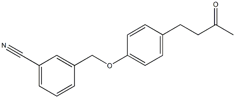 3-{[4-(3-oxobutyl)phenoxy]methyl}benzonitrile