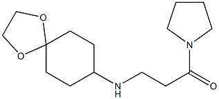 3-{1,4-dioxaspiro[4.5]decan-8-ylamino}-1-(pyrrolidin-1-yl)propan-1-one