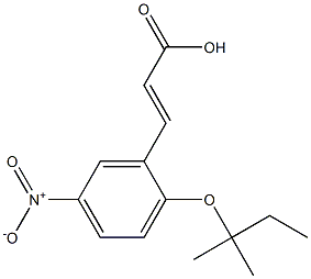3-{2-[(2-methylbutan-2-yl)oxy]-5-nitrophenyl}prop-2-enoic acid Structure