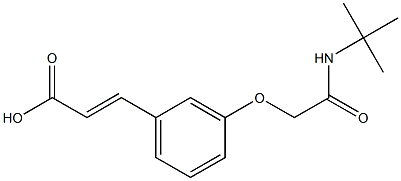 3-{3-[(tert-butylcarbamoyl)methoxy]phenyl}prop-2-enoic acid Structure