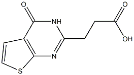 3-{4-oxo-3H,4H-thieno[2,3-d]pyrimidin-2-yl}propanoic acid Struktur