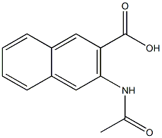 3-acetamidonaphthalene-2-carboxylic acid 结构式