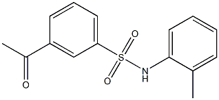 3-acetyl-N-(2-methylphenyl)benzene-1-sulfonamide