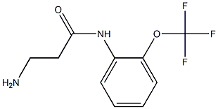 3-amino-N-[2-(trifluoromethoxy)phenyl]propanamide Structure