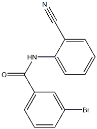3-bromo-N-(2-cyanophenyl)benzamide Structure