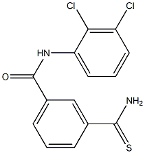 3-carbamothioyl-N-(2,3-dichlorophenyl)benzamide Struktur