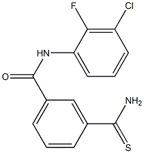 3-carbamothioyl-N-(3-chloro-2-fluorophenyl)benzamide Structure