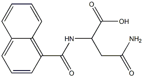 3-carbamoyl-2-(naphthalen-1-ylformamido)propanoic acid Struktur