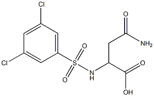  3-carbamoyl-2-[(3,5-dichlorobenzene)sulfonamido]propanoic acid