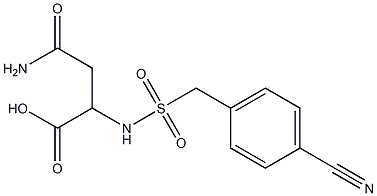 3-carbamoyl-2-{[(4-cyanophenyl)methane]sulfonamido}propanoic acid