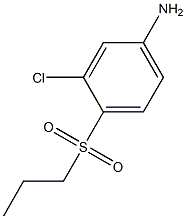 3-chloro-4-(propylsulfonyl)aniline Structure