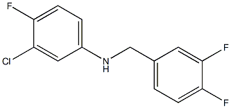 3-chloro-N-[(3,4-difluorophenyl)methyl]-4-fluoroaniline Struktur