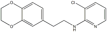 3-chloro-N-[2-(2,3-dihydro-1,4-benzodioxin-6-yl)ethyl]pyridin-2-amine Struktur