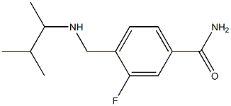 3-fluoro-4-{[(3-methylbutan-2-yl)amino]methyl}benzamide