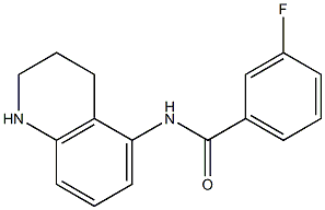 3-fluoro-N-(1,2,3,4-tetrahydroquinolin-5-yl)benzamide