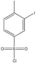3-iodo-4-methylbenzenesulfonyl chloride Structure