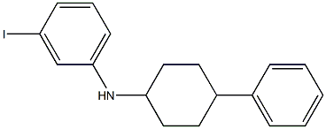 3-iodo-N-(4-phenylcyclohexyl)aniline 化学構造式