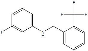 3-iodo-N-{[2-(trifluoromethyl)phenyl]methyl}aniline 结构式