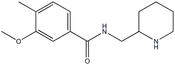  3-methoxy-4-methyl-N-(piperidin-2-ylmethyl)benzamide
