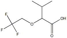 3-methyl-2-(2,2,2-trifluoroethoxy)butanoic acid Struktur