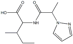 3-methyl-2-[2-(1H-pyrazol-1-yl)propanamido]pentanoic acid