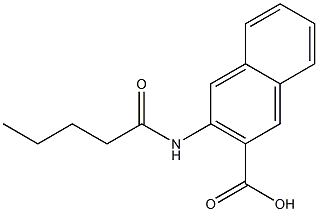 3-pentanamidonaphthalene-2-carboxylic acid Structure
