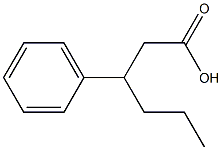 3-phenylhexanoic acid Structure