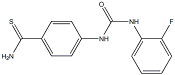 4-({[(2-fluorophenyl)amino]carbonyl}amino)benzenecarbothioamide